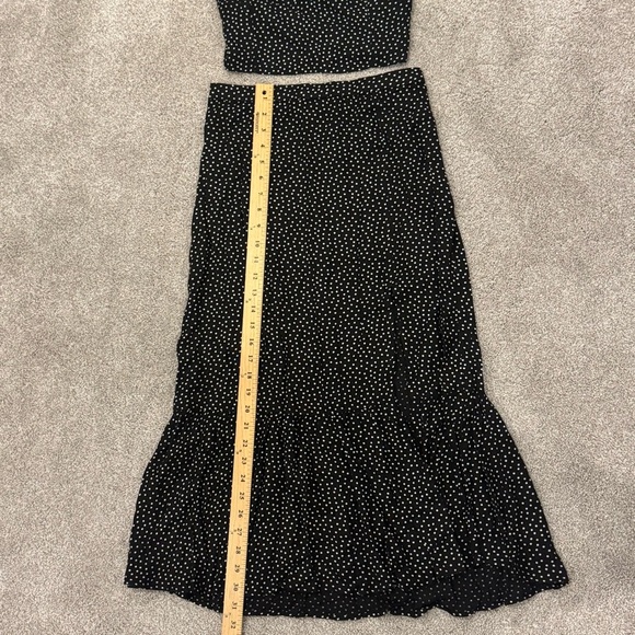 Abercrombie & Fitch Black and White Polka Dot Skirt Set Size Small NWT - Picture 10 of 11